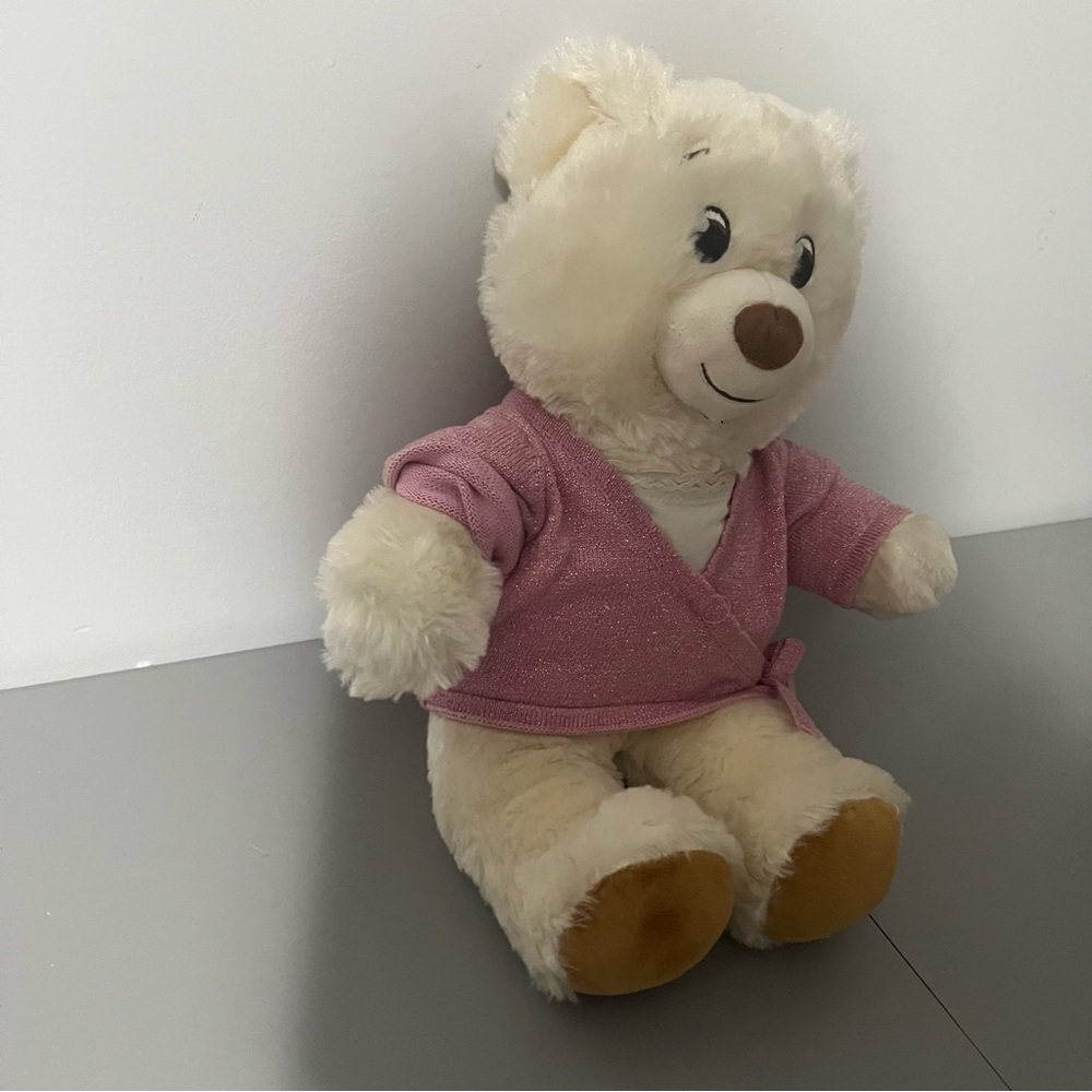 Build-A-Bear Workshop Teddy Bear Pink Wrap Shirt 2022 - Picture 2 of 12
